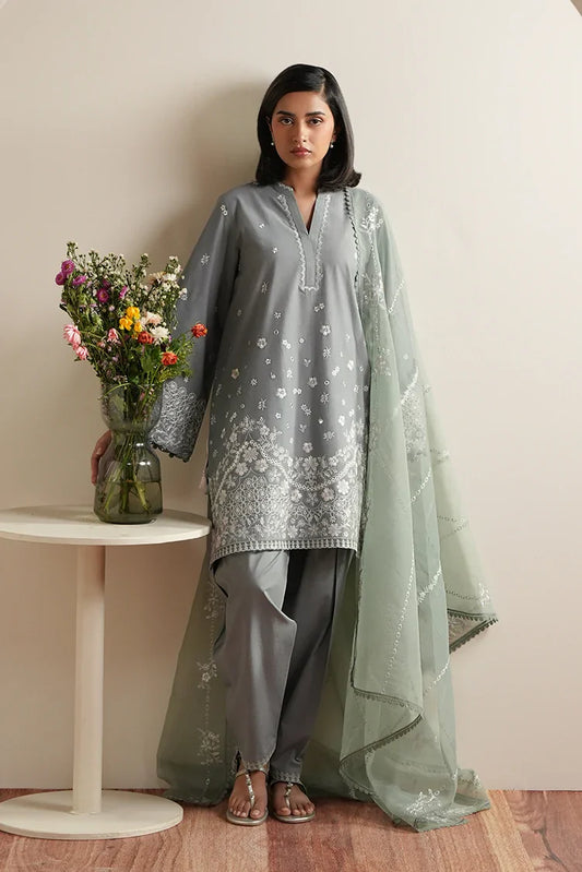 Cross Stitch - Embroidered Lawn Edit Vol 5 - Aqua Reverie