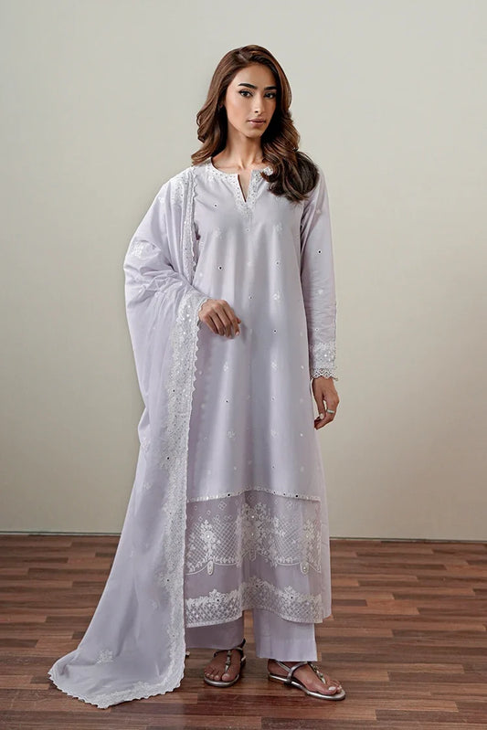 Cross Stitch - Embroidered Suit - 3 Piece - Violet Dream