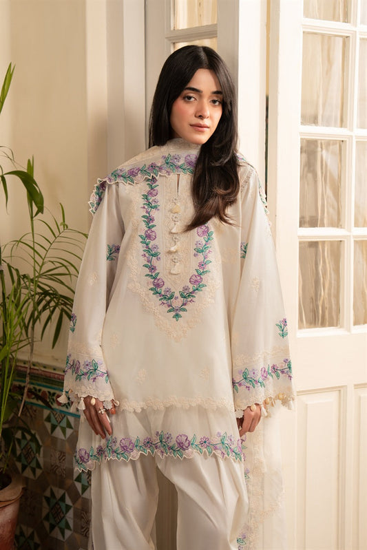 Cross Stitch - Cambric Collection - Ivory Fleur