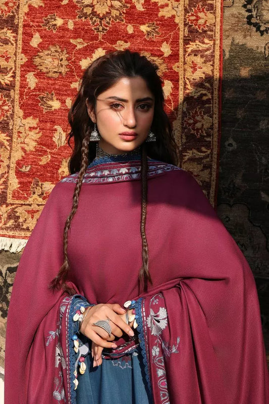 Cross Stitch - Ocean Reverie Khaddar Embroidered Suit - 3 Piece