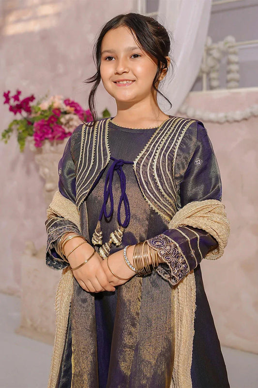 Modest - Embroidered Maysuri Gharara - 3 Piece