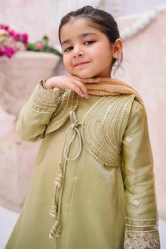 Modest - Maysuri Embroidered Gharara - 3 Piece