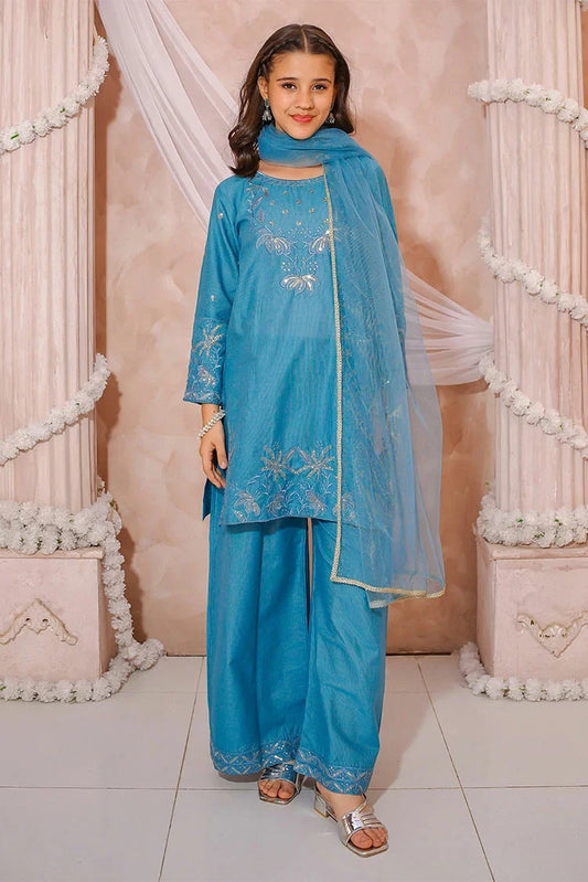Modest - Embroidered Maysuri Suit - 3 Piece
