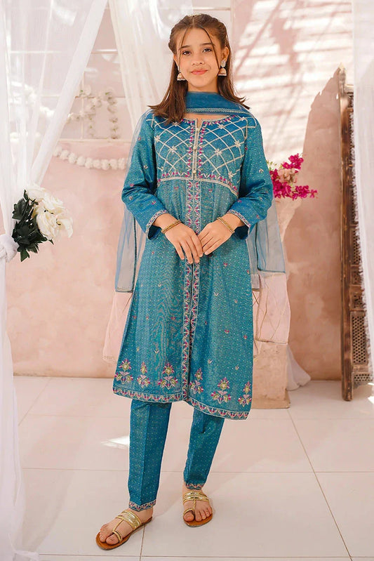 Modest - Embroidered Cotton Lawn Suit - 3 Piece