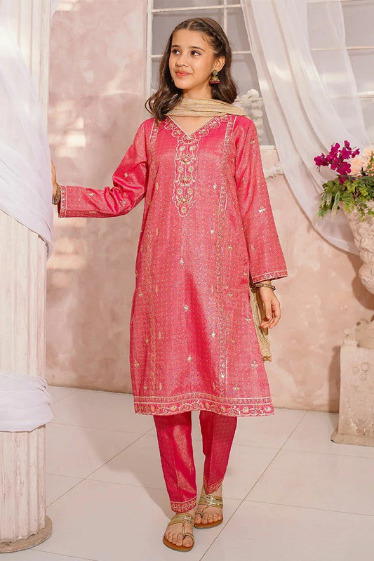 Modest - Girls Maysuri Embroidered Suit - 3 Piece