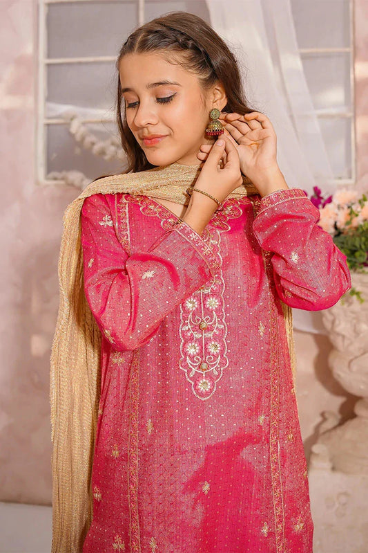 Modest - Girls Maysuri Embroidered Suit - 3 Piece