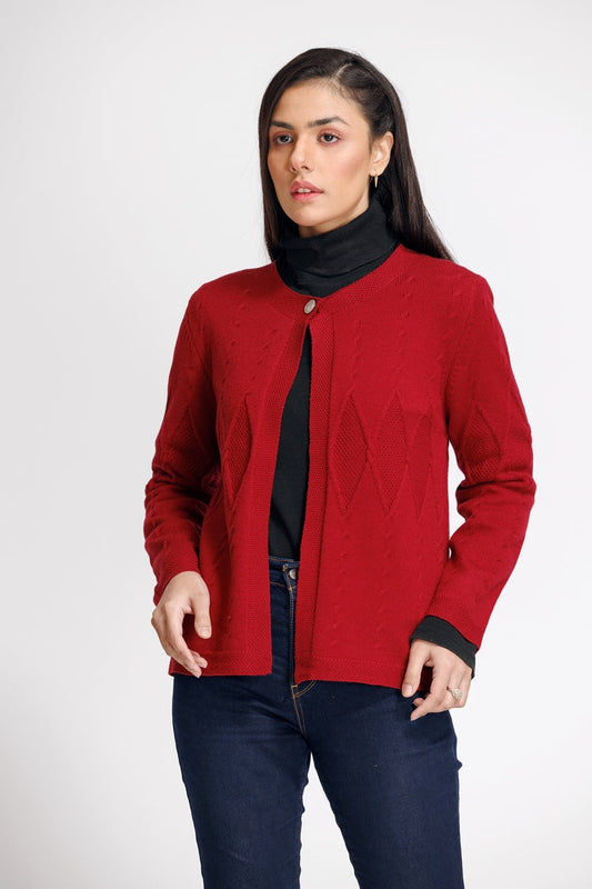 Ellena - Round Neck Cardigan Sweater