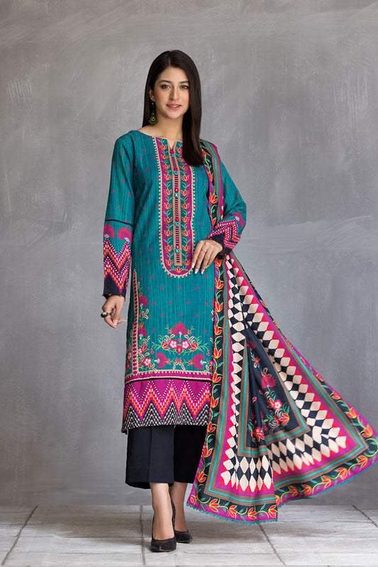 Ellena - 3-PC Stitched Khaddar Suit