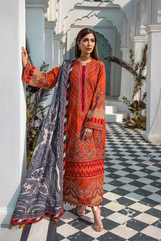 Ellena - 3-PC Musavir Embroidered Khaddar Collection