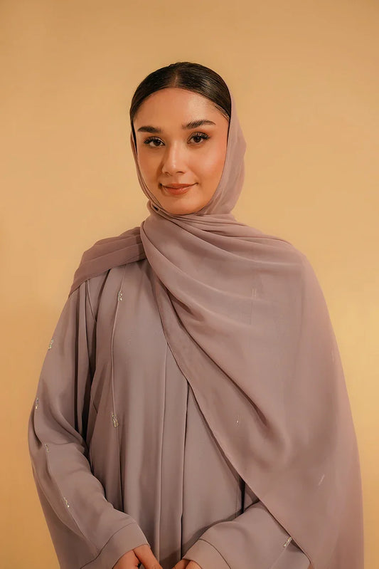 Divinely Crafted - Embellished Abaya - Lilac