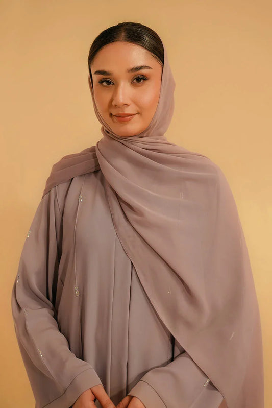 Divinely Crafted - Embellished Abaya Set - Lilac