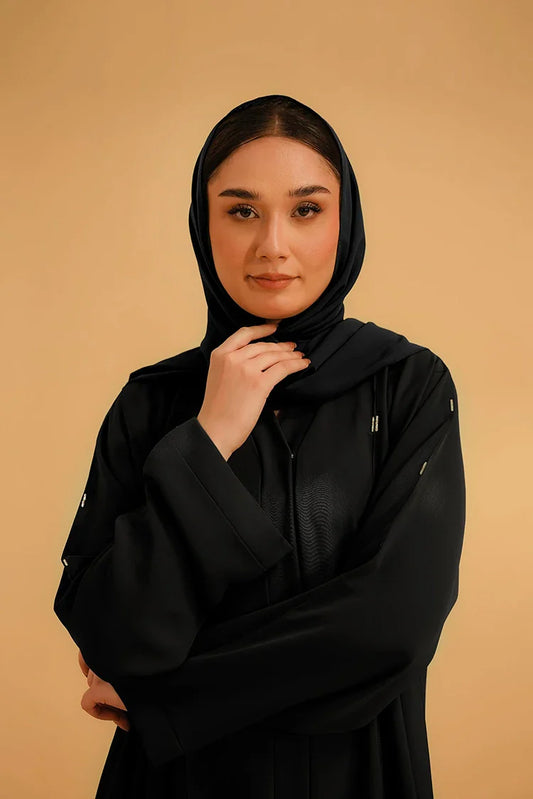 Divinely Crafted - Embellished Abaya - Black