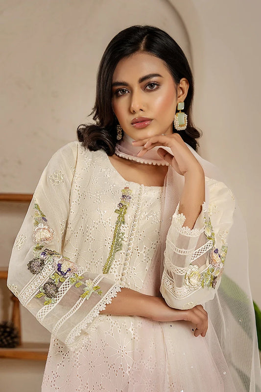 Khubsurat - 3 Piece Ready To Wear - Lilac - 3671-KH-CT