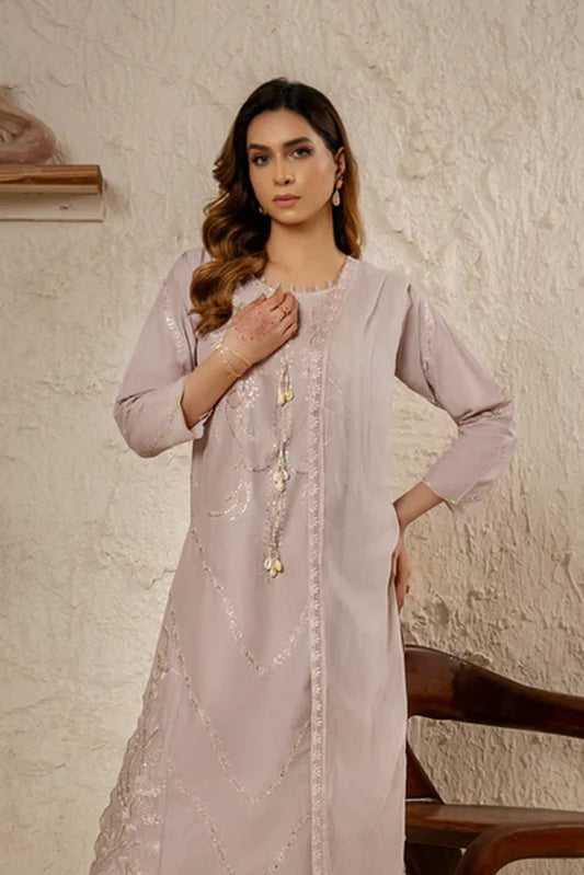 Khubsurat - 3 Pieces Ready To Wear - Lilac - 4040-KH-CT