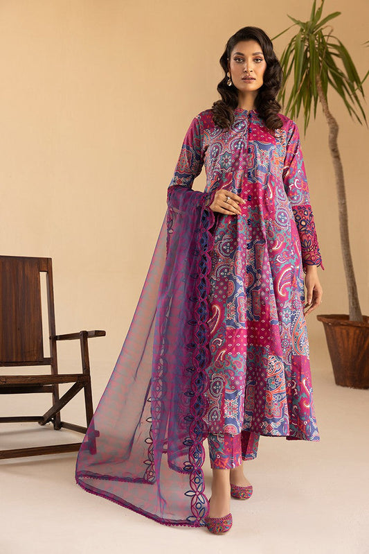 Ellena - 3-PC Stitched Embroidered Suit