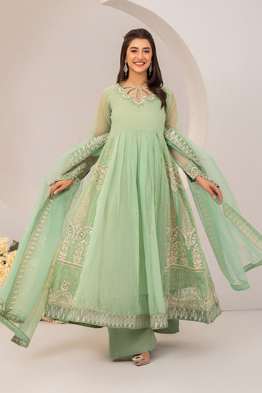 Ellena - 3-PC Stitched Embroidered Suit