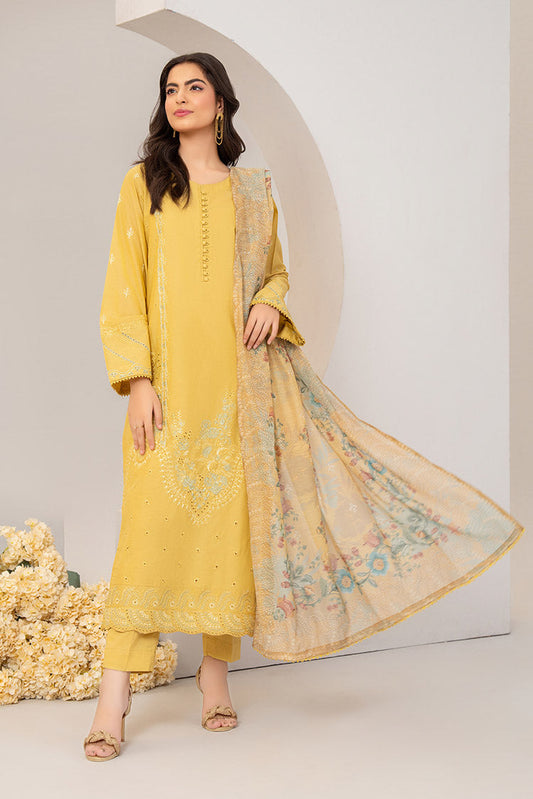 Ellena - 3-PC Stitched Embroidered Suit