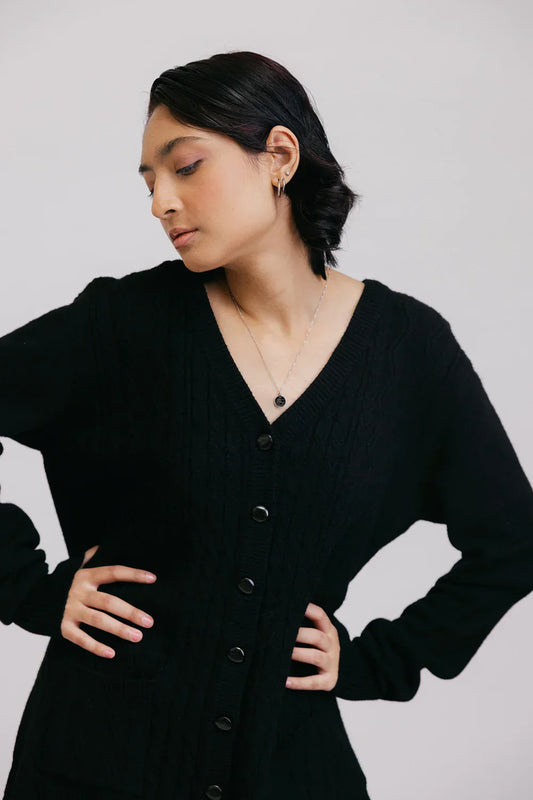 Picture of <!--baf-->Full Sleeves V-Neck Cardigan Sweater - Available at Raja Sahib