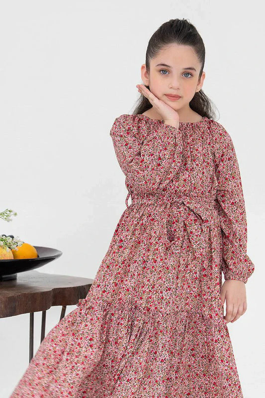 Ellena - Printed Lawn Maxi Dress
