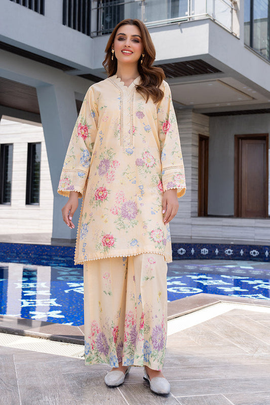 Ellena - 2-PC Stitched Printed Suit