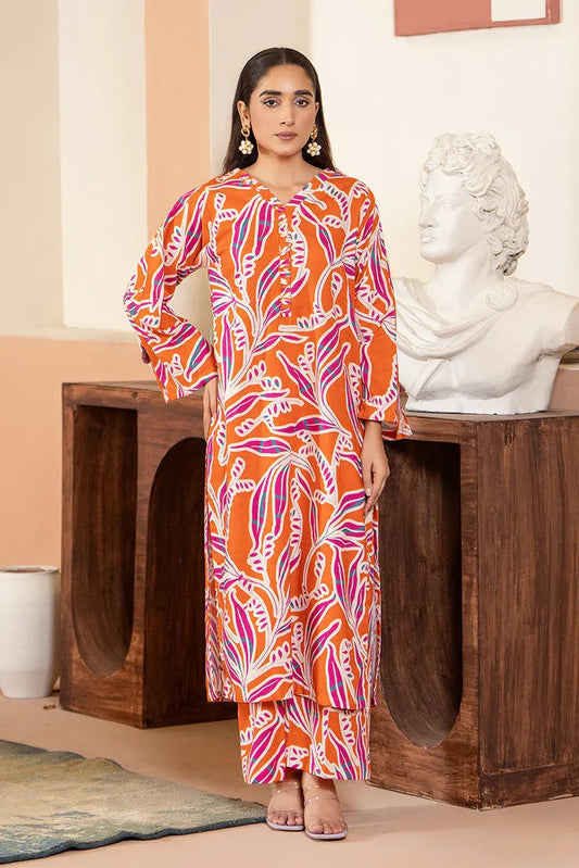 Picture of 2-PC Stitched Printed Suit - Available at Raja Sahib