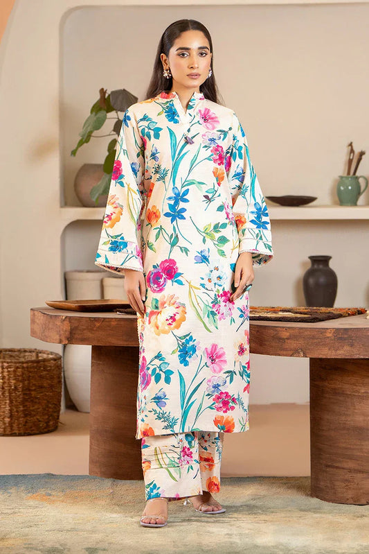 Picture of 2-PC Stitched Printed Suit - Available at Raja Sahib