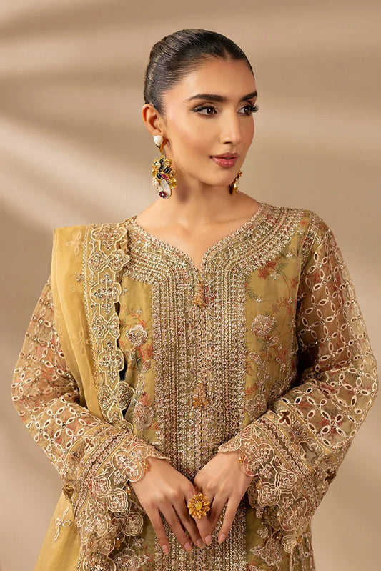 3-PC Stitched Embroidered Suit