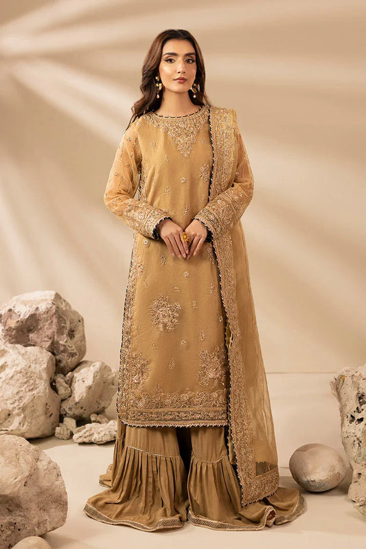 3-PC Stitched Embroidered Suit