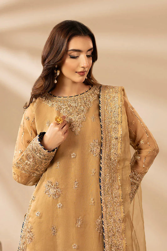 3-PC Stitched Embroidered Suit