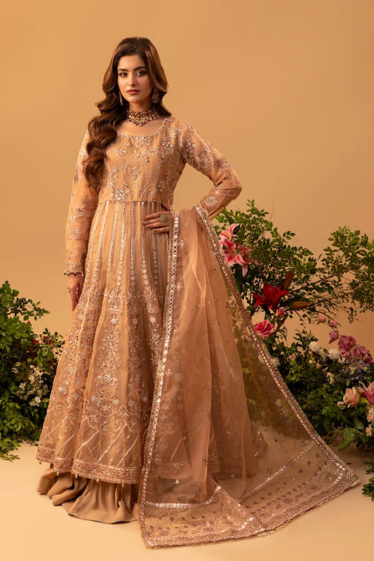 3-PC Stitched Embroidered Suit