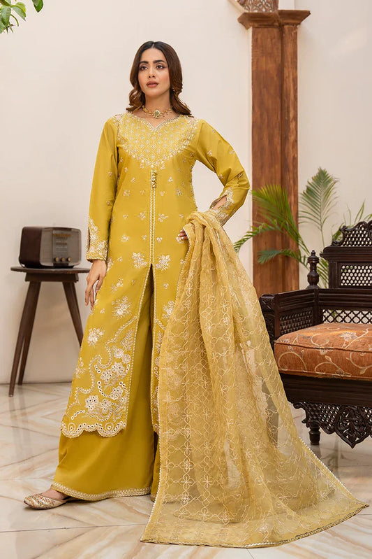 Picture of 3-PC Stitched Embroidered Suit - Available at Raja Sahib