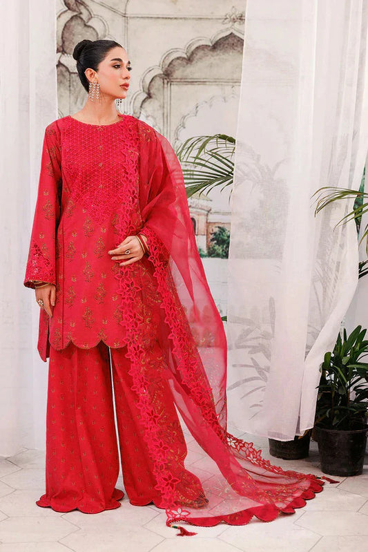 Picture of 3-PC Stitched Embroidered Suit - Available at Raja Sahib