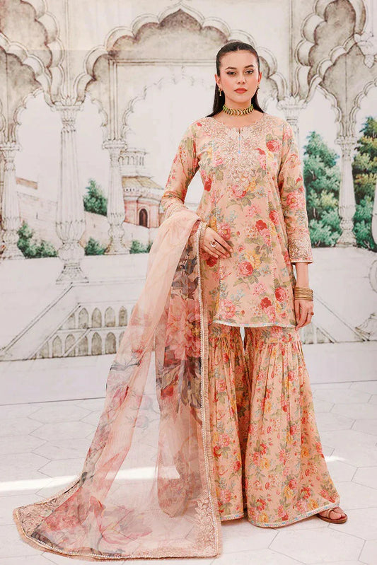 Picture of 3-PC Stitched Embroidered Suit - Available at Raja Sahib