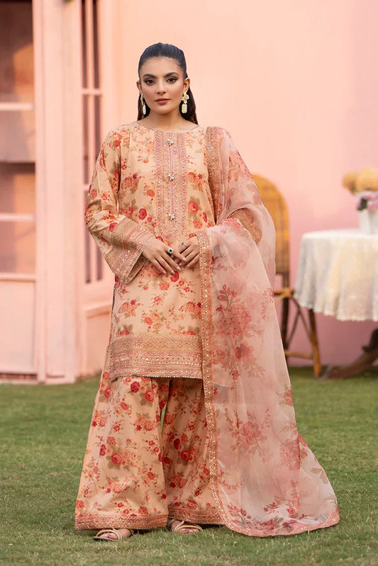 Picture of 3-PC Stitched Embroidered Suit - Available at Raja Sahib