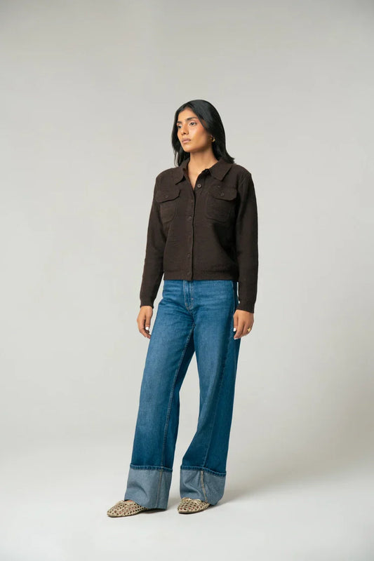 Collar Knit Cardigan