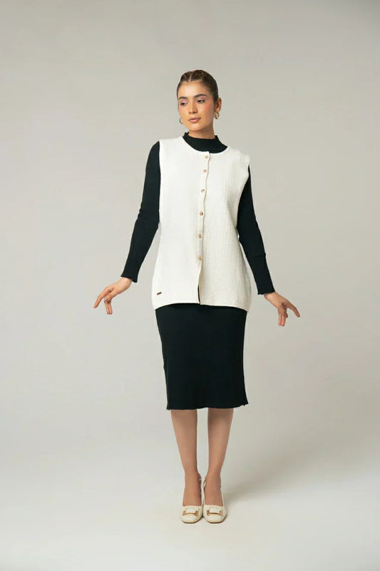 Sleeveless Knit Sweater