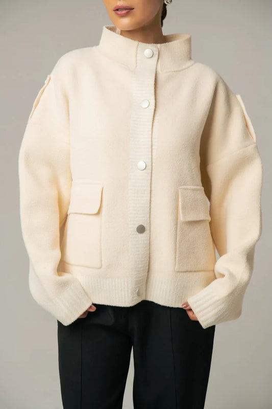 Botton Up Jacket Sweater