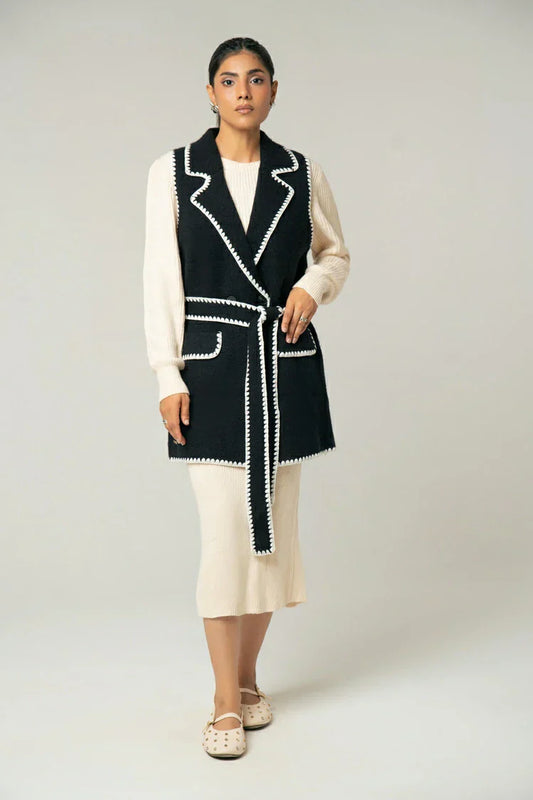 V-Neck Collar Coat