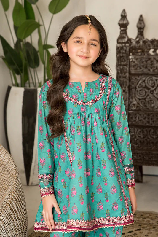 Picture of 2-PC Stitched Printed Lawn Suit - Available at Raja Sahib