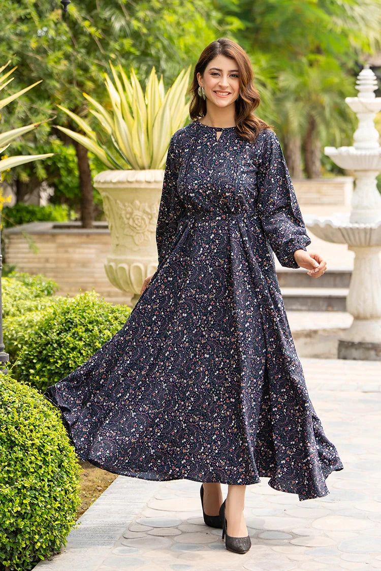 Printed Ladies Maxi Dress Raja Sahib Intl Printed Ladies Maxi Dress Raja Sahib Intl