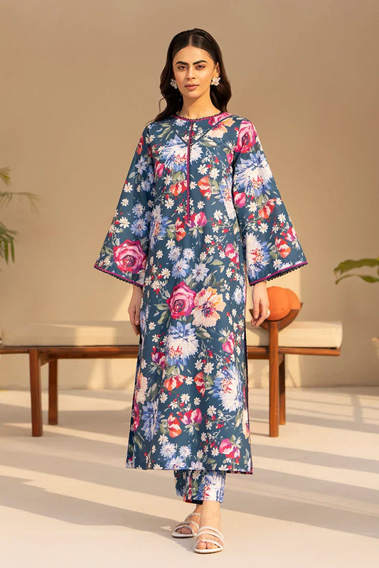 Picture of 2-PC Stitched Printed Suit - Available at Raja Sahib