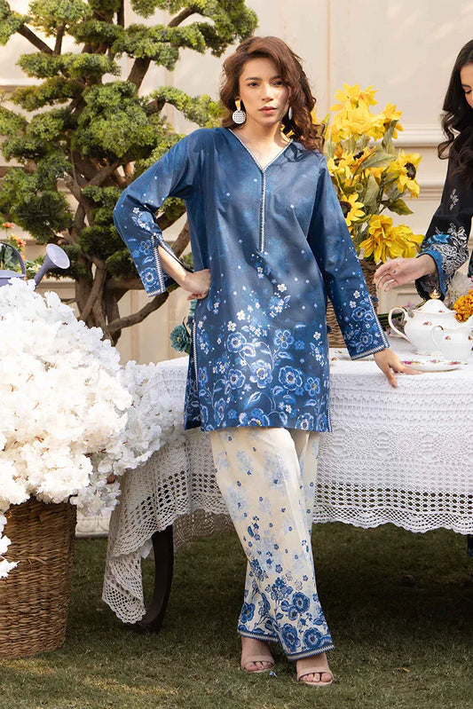 Picture of 2-PC Stitched Printed Suit - Available at Raja Sahib