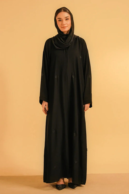 Divinely Crafted - Embroidered Abaya - Black