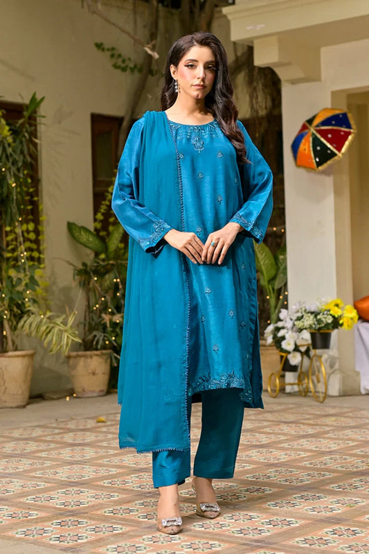Silcot - Azure Elegance Formal Silk Ensemble