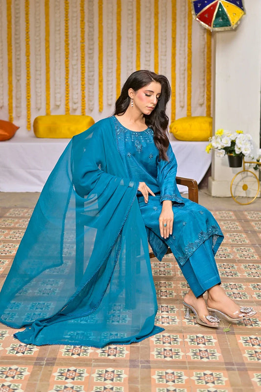 Silcot - Azure Elegance Formal Silk Ensemble