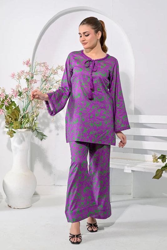 Silcot - Purple Blossom Co-Ord Set