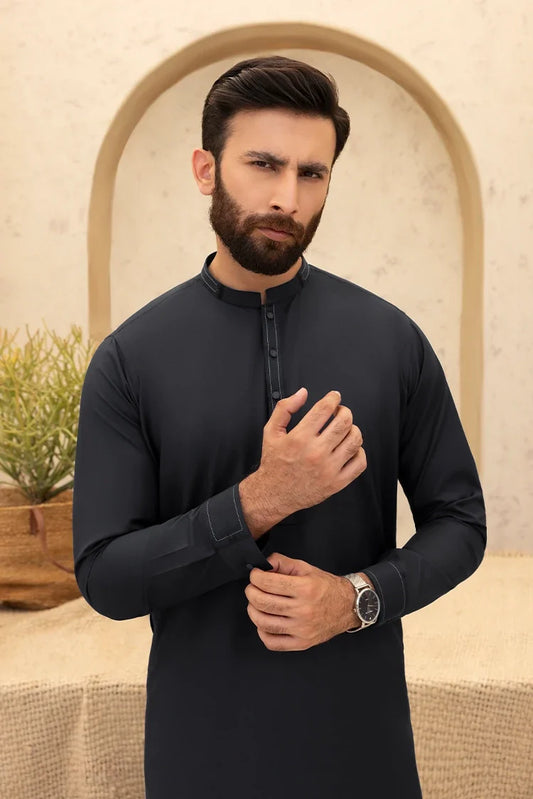 Black Pearl - Wash & Wear | Black Ban Shalwar Kameez