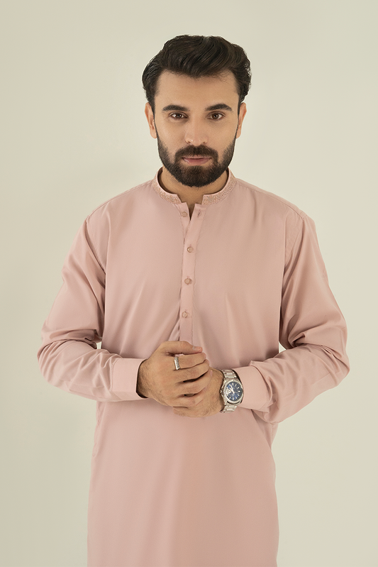 Black Pearl - Wash & Wear | Muave Ban Kameez Shalwar