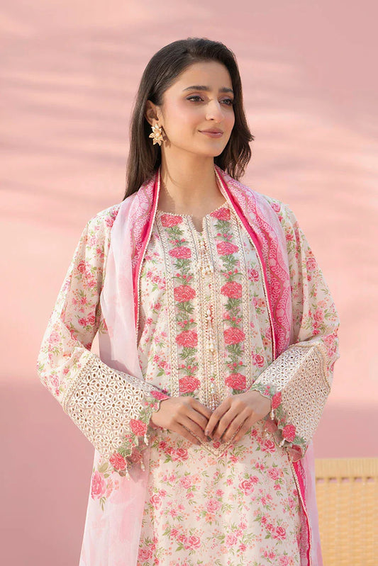 Ellena - 3-PC Stitched Embroidered Suit