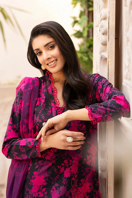 Ellena - 3-PC Stitched Embroidered Suit